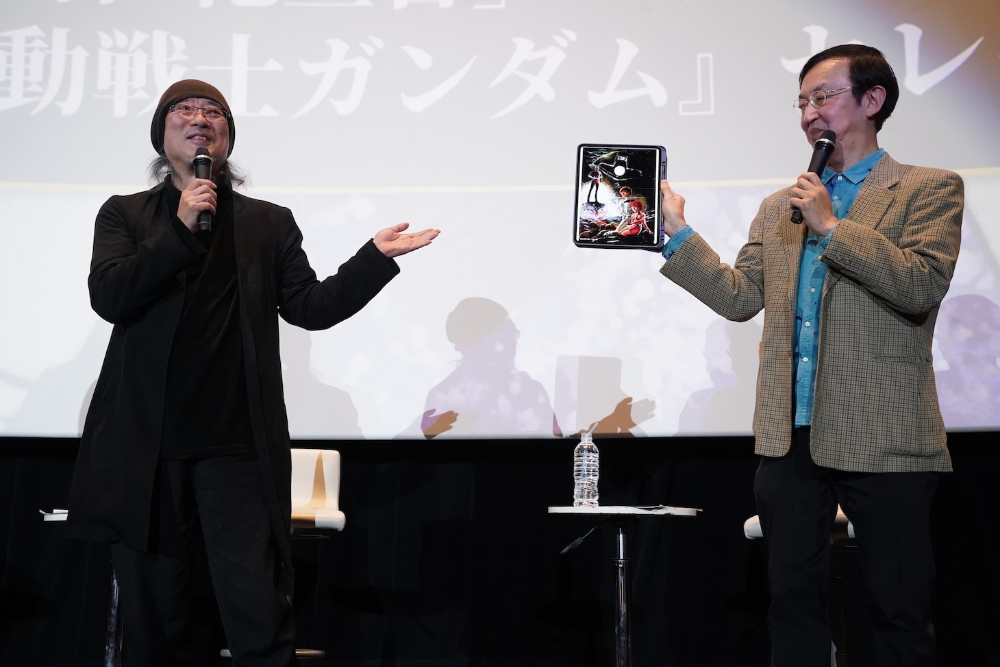左から出渕裕、氷川竜介氏。