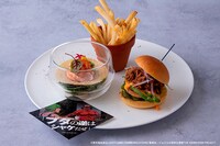 ホテル内のラウンジで提供される「『ブタの逆はシャケだぜ』プレート」。