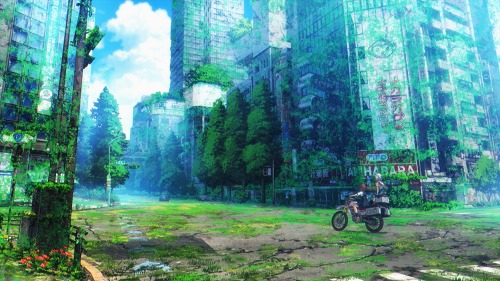 「終末ツーリング」アニメ化決定PVより。