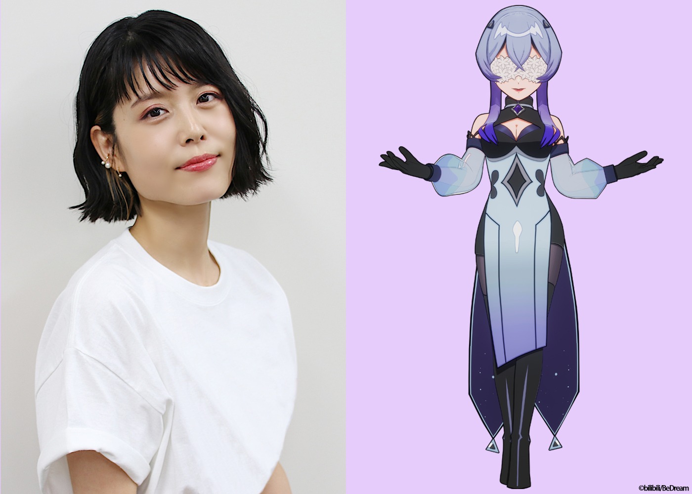 左から沢城みゆき、シュウ。(c)bilibili/BeDream