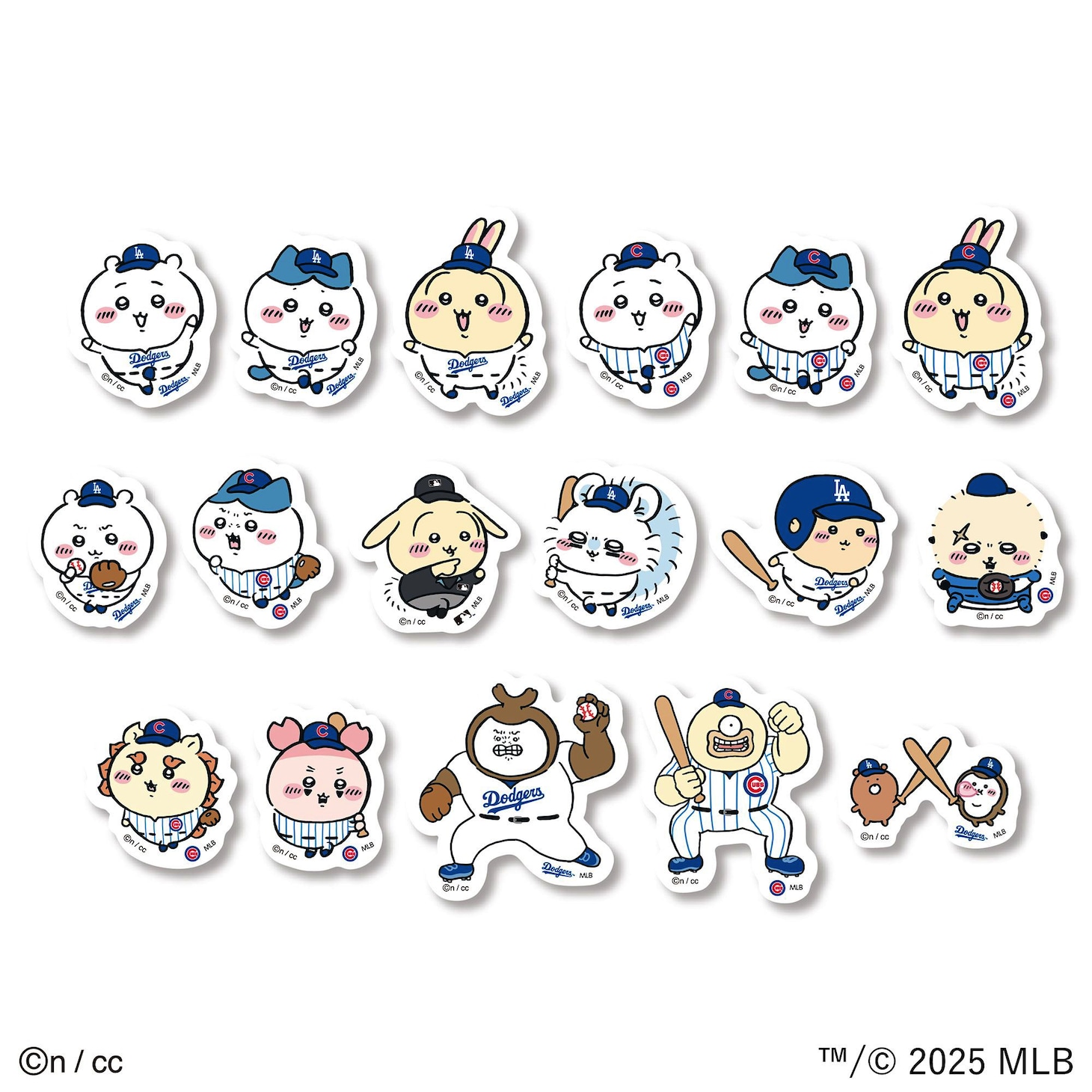 「ちいかわ×MLB(TM) TOKYO SERIES ダイカットステッカー」