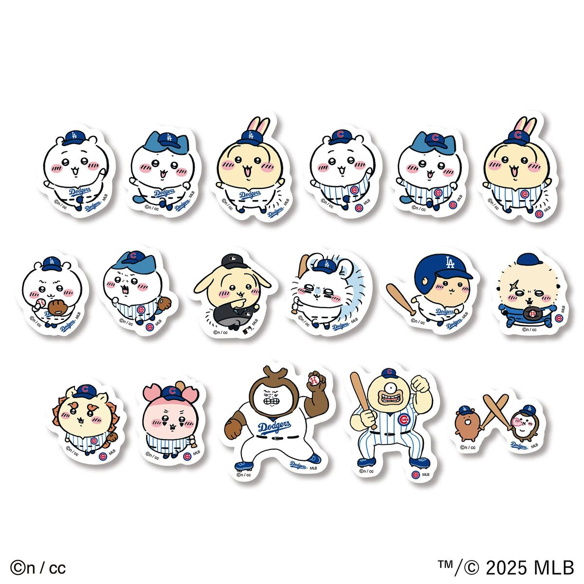 ちいかわ×MLB(TM) TOKYO SERIES ダイカットステッカー」 [画像 