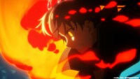 TVアニメ「炎炎ノ消防隊 参ノ章」第2弾PVの場面カット。