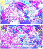 「ひみつのアイプリ」アミューズメントゲームのプレイ画面。