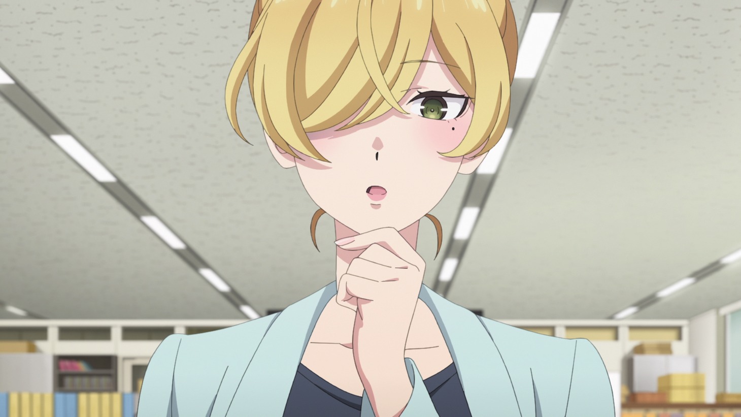 TVアニメ「笑顔のたえない職場です。」ティザービジュアル (c)くずしろ・講談社／「笑顔のたえない職場です。」製作委員会