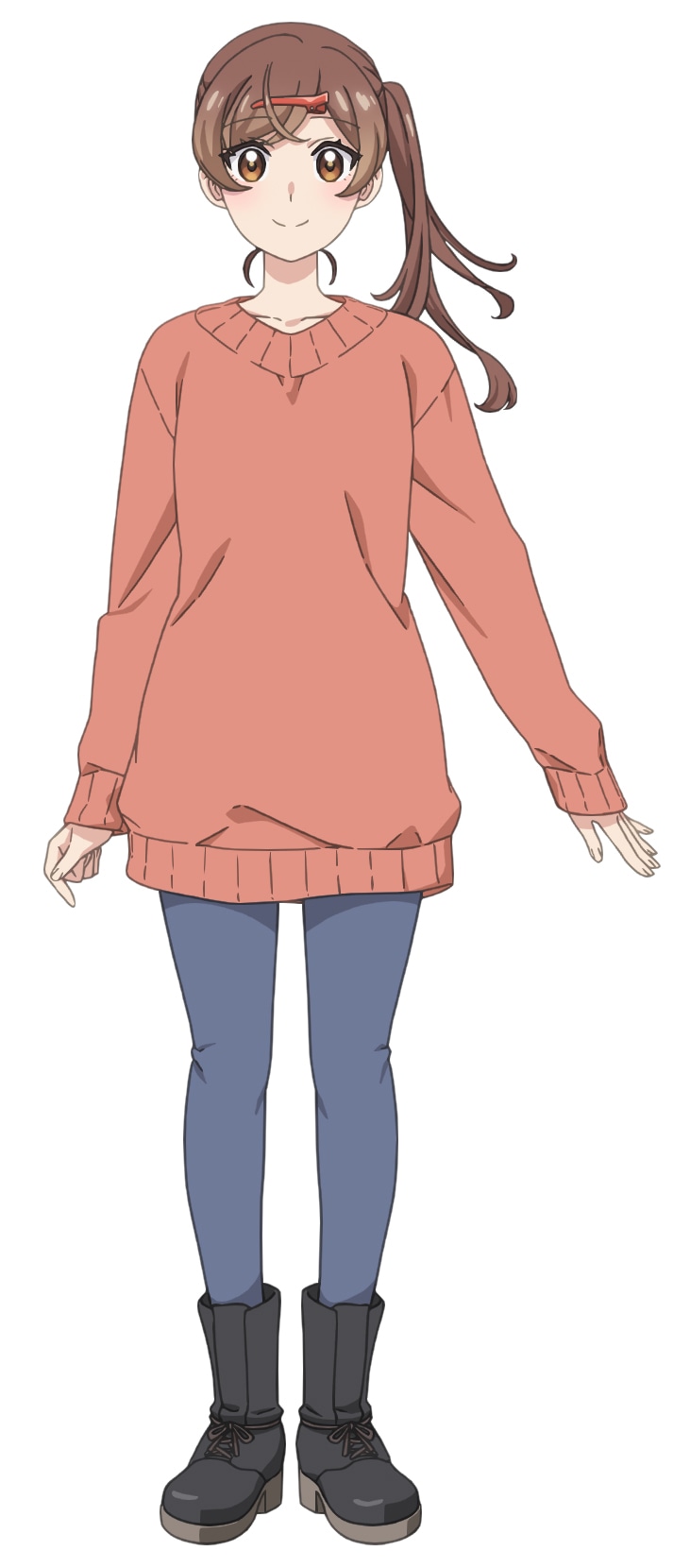間 瑞希（CV.伊藤美来）20歳の双見の有能アシスタント。SNSでは何度もバズっているが、自分はマンガ家の才能が無いと諦め、アシスタントを続けている。双見からは「はーさん」と呼ばれている。 (c)くずしろ・講談社／「笑顔のたえない職場です。」製作委員会