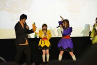 TVアニメ「前橋ウィッチーズ」のイベント「プレミア上映会 in ユナイテッド・シネマ前橋」の様子。