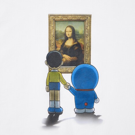 「モナ・リザ」を題材にした「ドラえもん & ルーヴル美術館」UTのデザイン