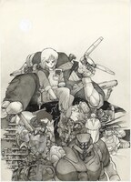 「アップルシード」第1巻予告ポスター (c)士郎正宗/青心社