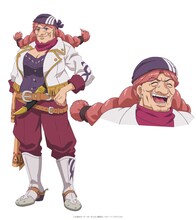 マニエラ（CV：斉藤貴美子）。交易都市ドゥナのギルドマスター。かつてパーティ・アヌビス」に所属しており、サーガやベンウッドとともに「無色の闇」へと 足を踏み入れたメンバーの1人。クローバーが挑むドゥナでのクエストをサポートする。