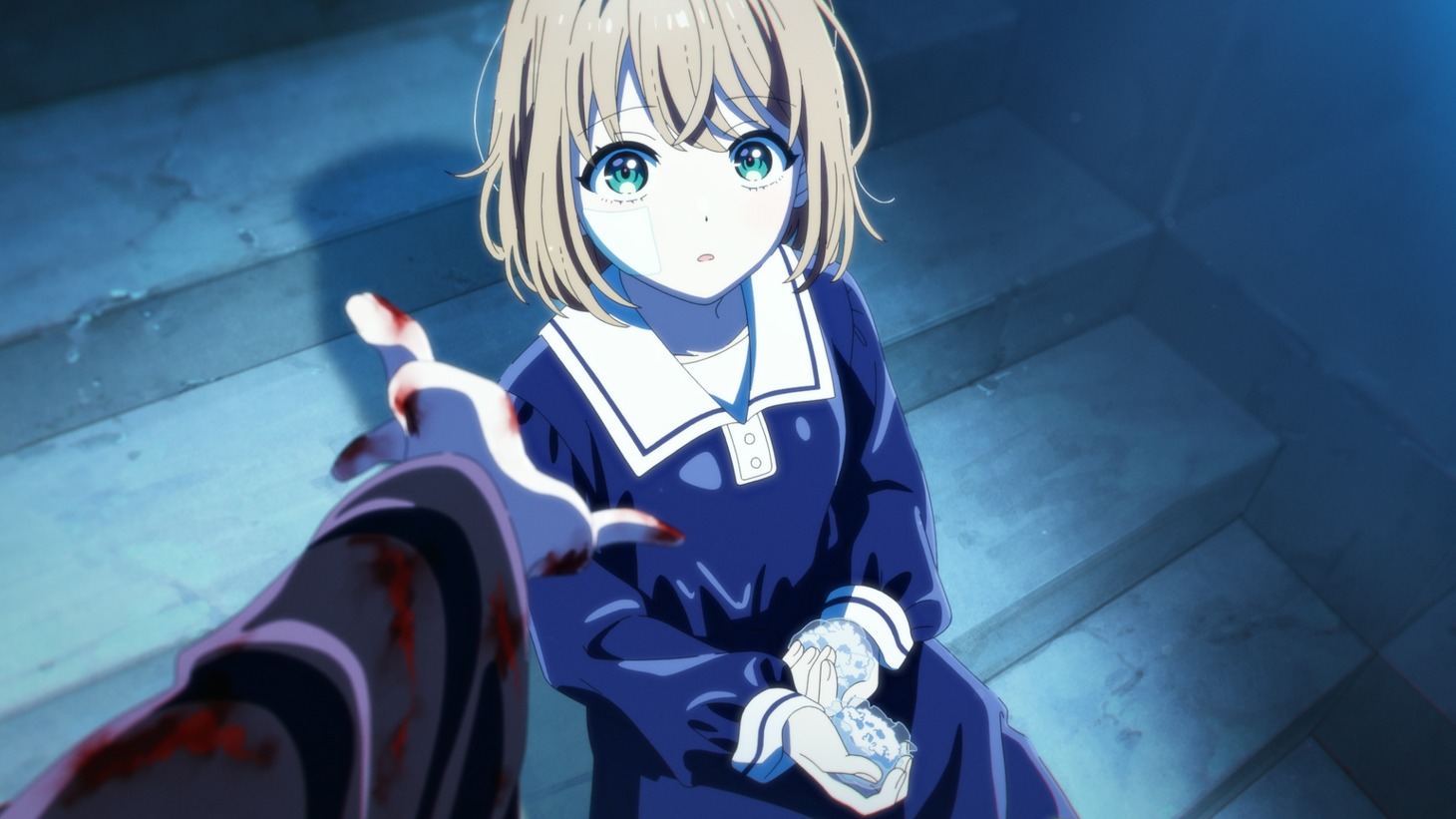 TVアニメ「きみが死ぬまで恋をしたい」パイロットフィルムの場面カット。