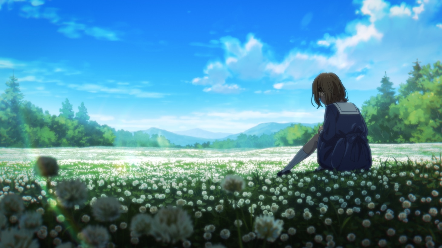 TVアニメ「きみが死ぬまで恋をしたい」パイロットフィルムの場面カット。