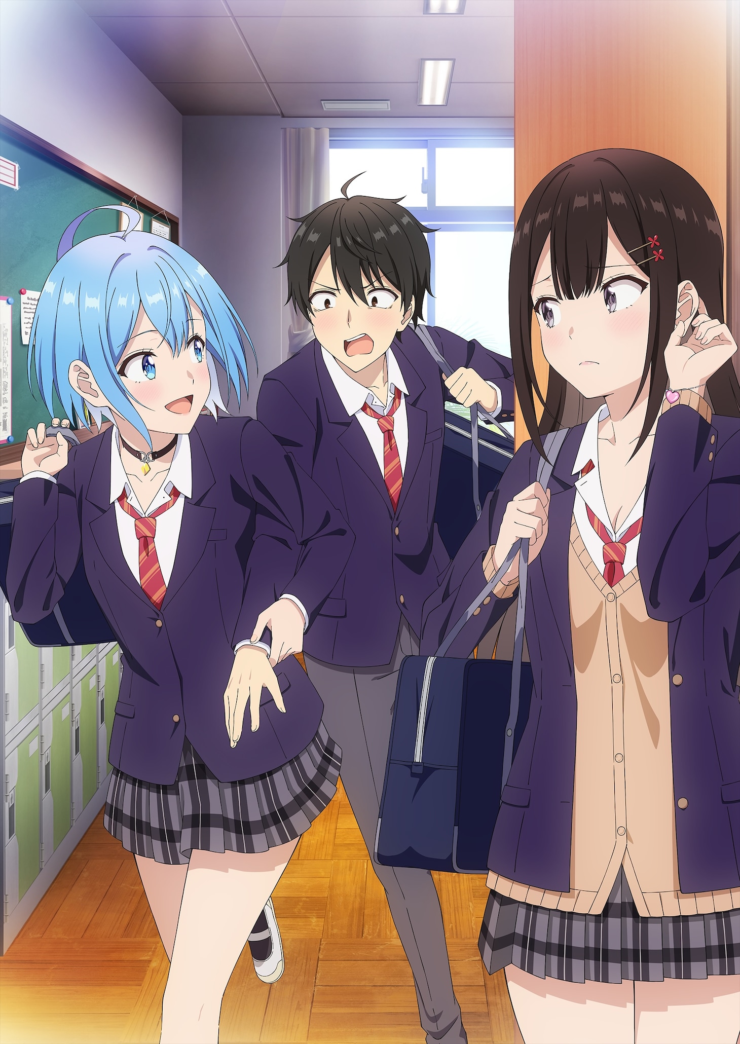 TVアニメ「男女の友情は成立する？（いや、しないっ!!）」キービジュアル第2弾 (c)2024 七菜なな/KADOKAWA/だんじょる製作委員会
