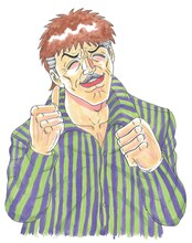 「大市民 がん闘病記」カット (c)柳沢きみお／小学館