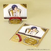 「アニメ『新テニスの王子様』幸村精市バースデー記念リング」に付属するアクリルリングスタンド。