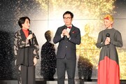 左から矢部太郎、福岡伸一氏、手塚るみ子。