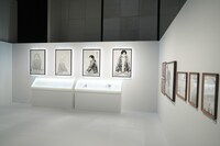 「アオのハコ展」の会場の様子。