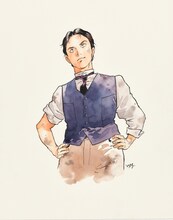 「銀色の路－半田銀山異聞－」予告カット (c)安彦良和/集英社