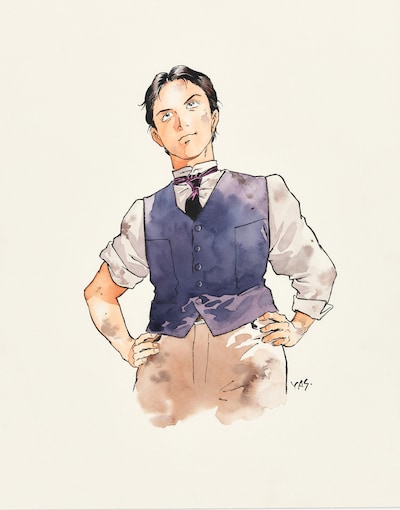 「銀色の路－半田銀山異聞－」予告カット (c)安彦良和/集英社