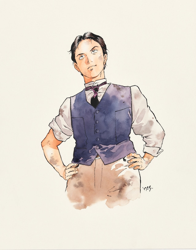 「銀色の路－半田銀山異聞－」予告カット (c)安彦良和/集英社