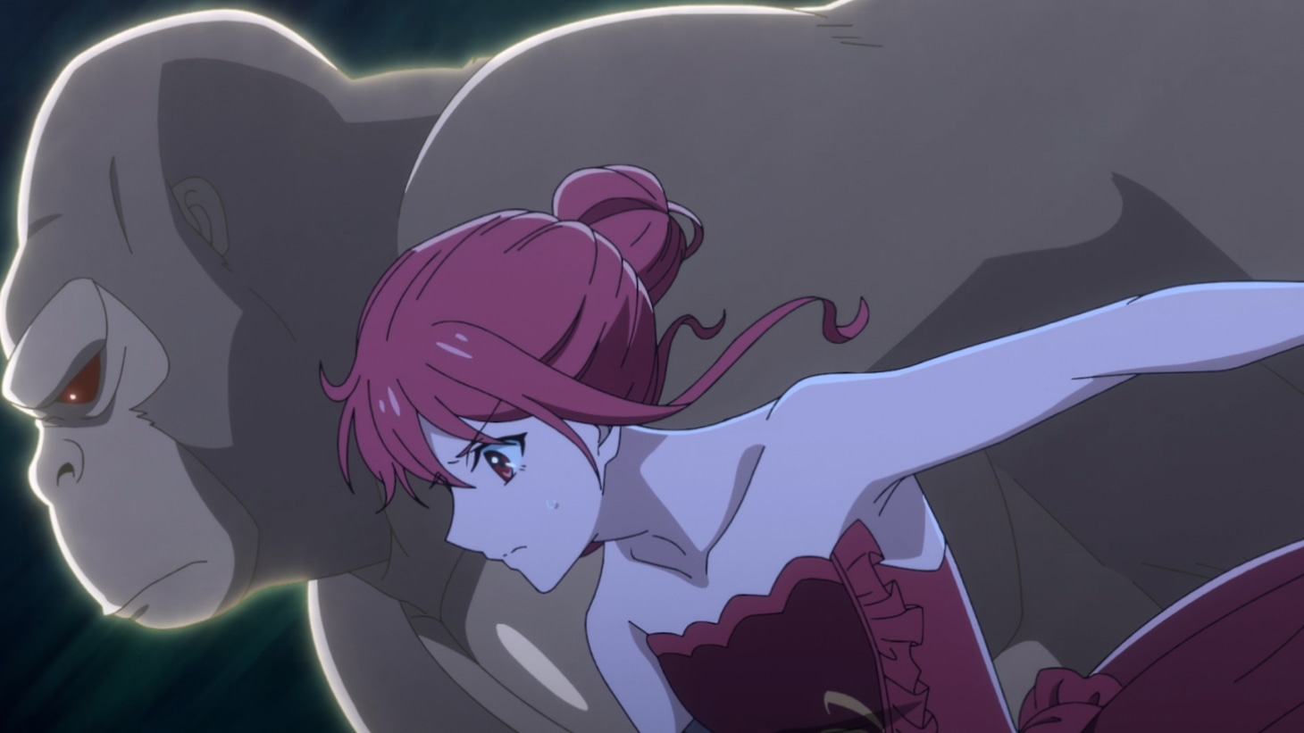 TVアニメ「ゴリラの神から加護された令嬢は王立騎士団で可愛がられる」メインPVより。 (c)2025 シロヒ・神栖みか/KADOKAWA/ゴリラの神から加護された製作委員会