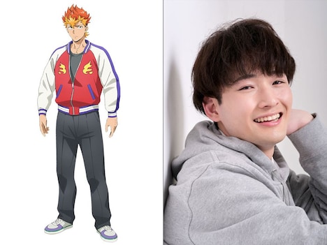 左から業平猛のキャラクタービジュアル、木村太飛。