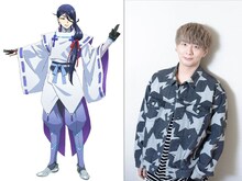 左から安倍晴明のキャラクタービジュアル、木村良平。