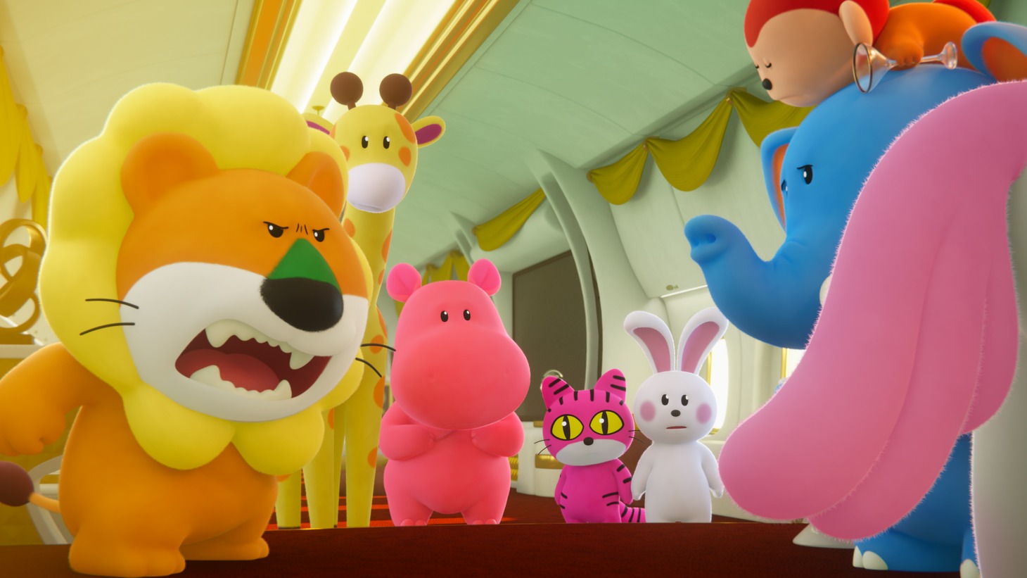 アニメ映画「たべっ子どうぶつ THE MOVIE」本編映像「飛行機編」より。
