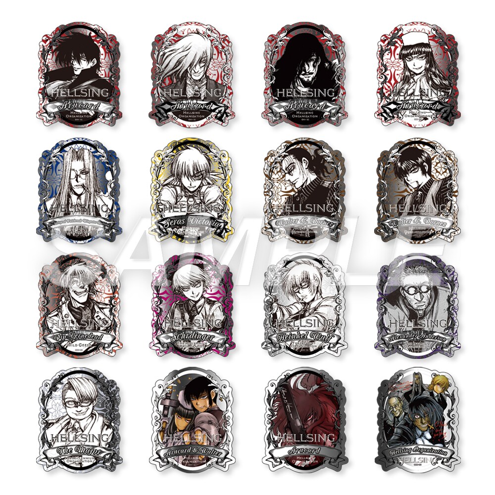 ランダム：HELLSING スマホシール（シルバー）」 - 「平野耕太