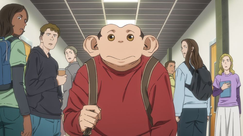 TVアニメ「ダーウィン事変」ティザーPVの場面カット。