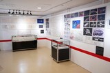 「庵野秀明 企画・プロデュース／放送50周年記念『宇宙戦艦ヤマト 全記録展』」7階の展示スペースより「誕生」コーナー。