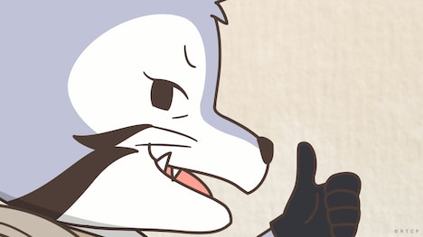 アニメ「あらいぐま カルカル団」PVより。