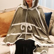 「魔法陣グルグル ミウチャのブランケット」の使用イメージ。