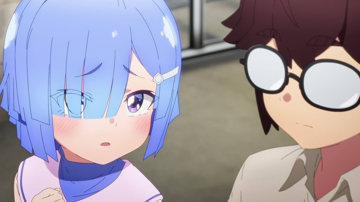 TVアニメ「かくして！ マキナさん!!」先行カットより。 (c)里好／双葉社・「マキナさん」製作委員会