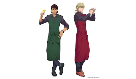 虎徹とバーナビーの描き下ろしビジュアル。