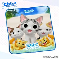 「こねこのチー ポンポンらー夏休み ミニタオル Type-C」