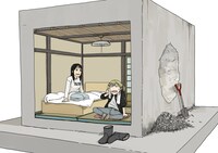 映画「ネムルバカ」公開記念の大童澄瞳のイラスト。