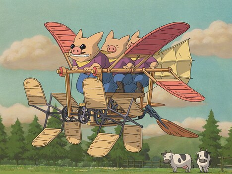 「空想の空とぶ機械達」より。
 (c)2002 Hayao Miyazaki/Studio Ghibli