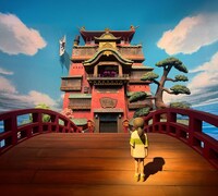 「ジブリの立体造型物展」より、 「千と千尋の神隠し」。 (c)2001 Hayao Miyazaki/Studio Ghibli, NDDTM