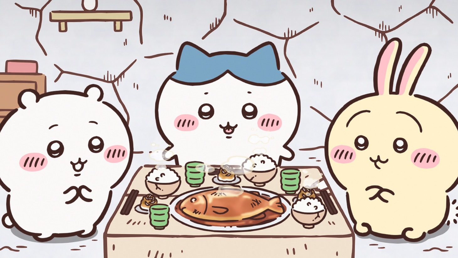 「ちいかわ占い」に新たに追加される5秒アニメの先行カット。