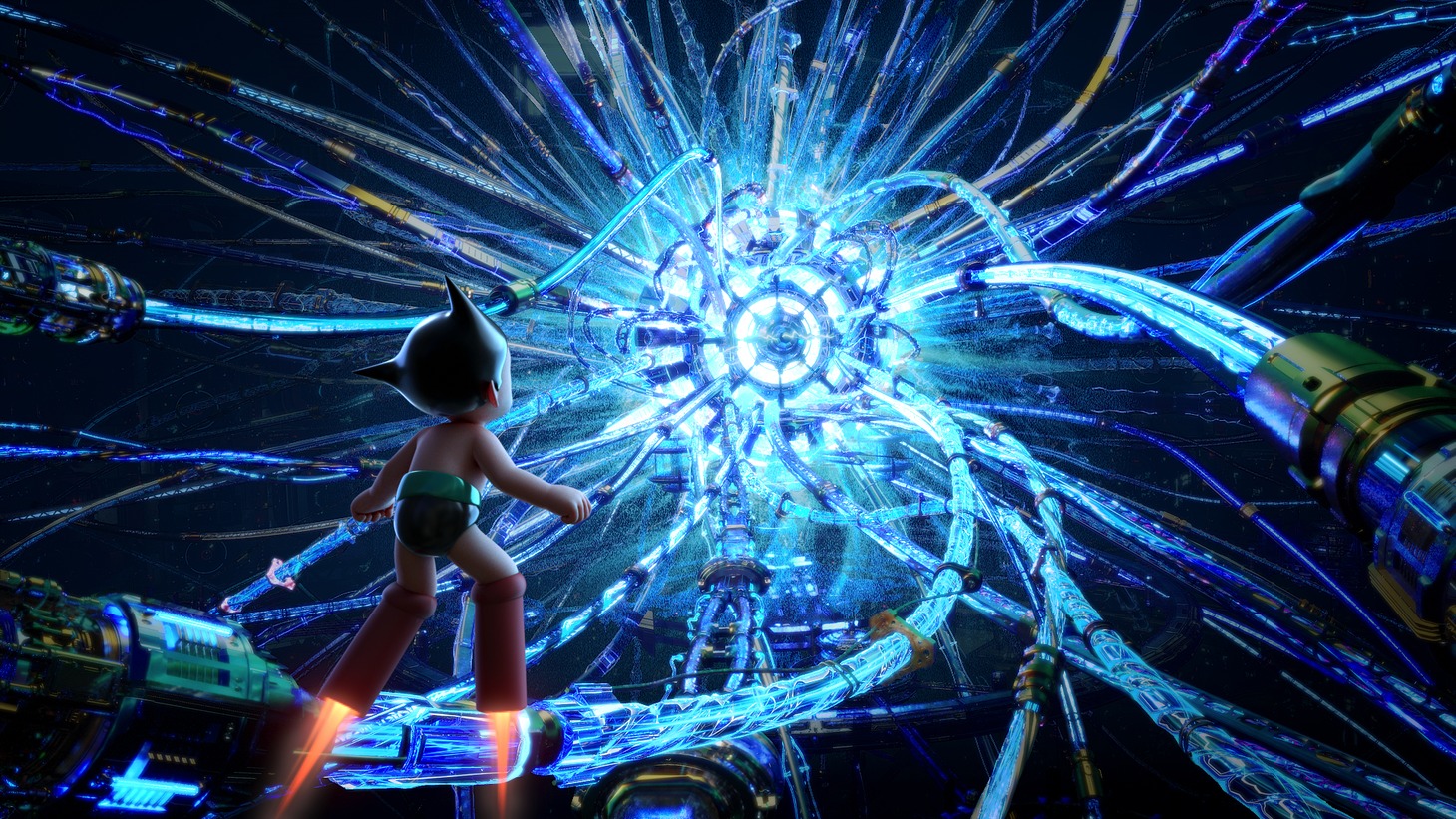 ショートムービー「ネオアトム誕生」より。 (c)Tezuka Productions