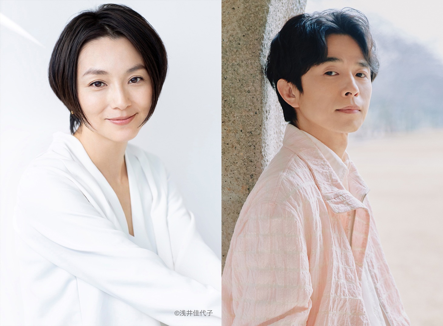 ナレーションを務める本上まなみ、井ノ原快彦。