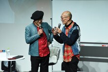 左から島本和彦、藤田和日郎。