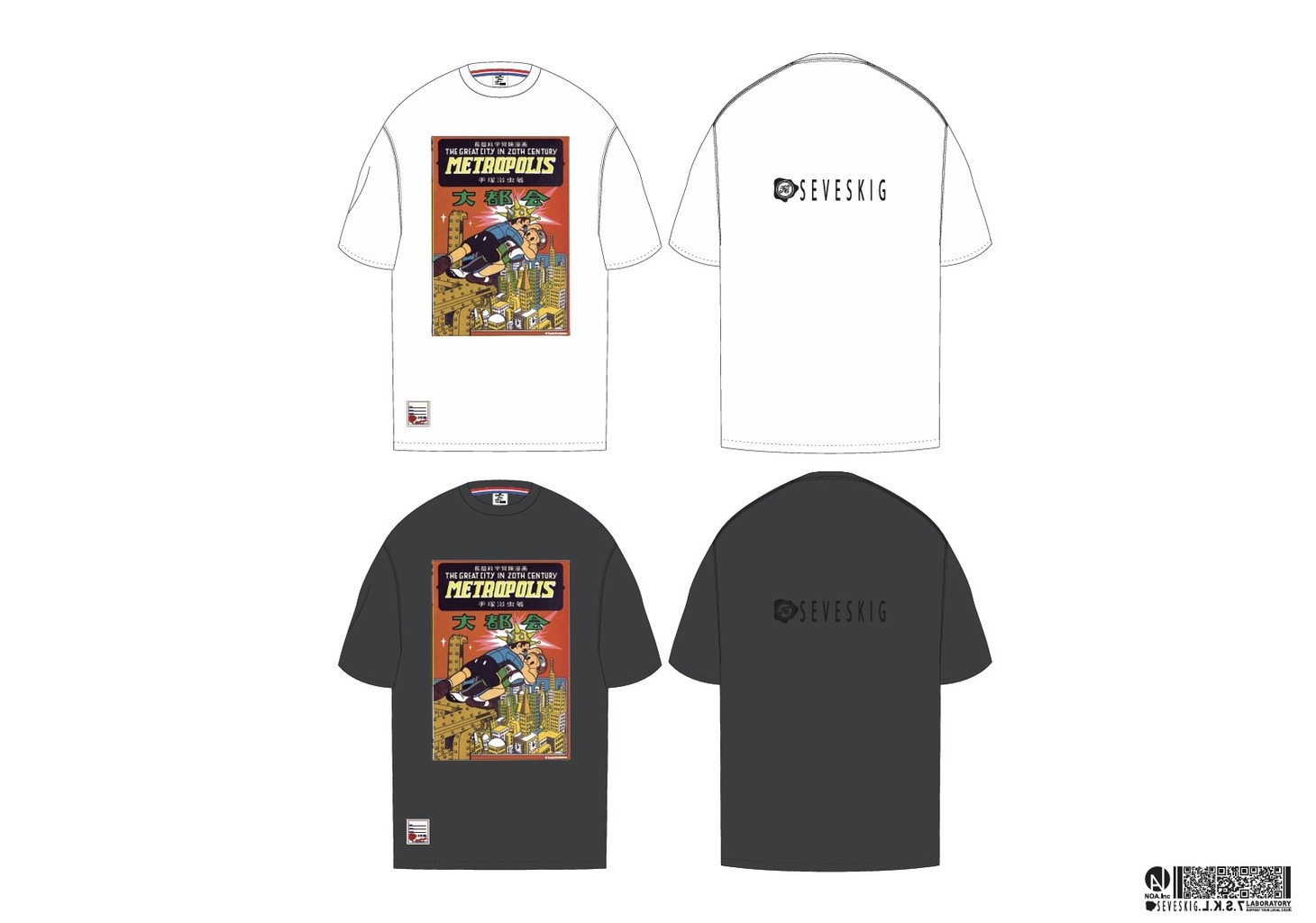 「SEVESKIG vs TEZUKA WORLD S/SL Tee」