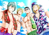 吉岡公威が描き下ろした、湘南乃風とのコラボビジュアル。