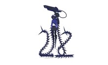 くーげる（CV：藤堂真衣）
テセラクターの特殊個体。雷を操る異能を持つ。特殊な出生をしており、テセラクターとしての正体も、半ば人間のような姿をしている。性格は寡黙で厳格で内省的。誰に対しても厳しいが、輪廻此処にのみやや甘い。