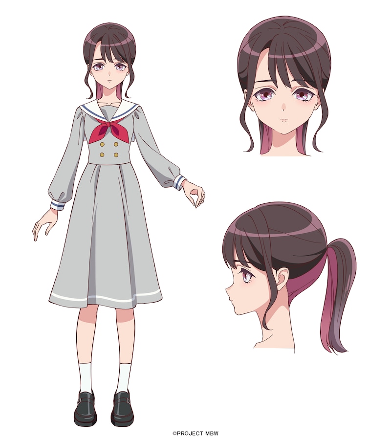 膳栄子（CV：芹澤優）。ドリーミードリーミーフラワー（仮）に訪れるお客さま第1号。進路について悩んでいるようだが……。