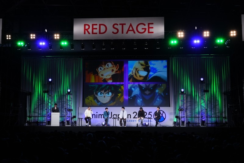 TVアニメ「僕のヒーローアカデミア」ステージイベントの様子。