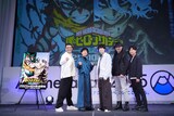 TVアニメ「僕のヒーローアカデミア」ステージイベントの様子。左から三宅健太、山下大輝、内山昂輝、大塚明夫、神谷浩史。