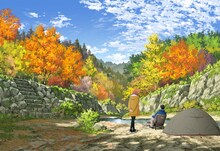 TVアニメ「ふたりソロキャンプ」ティザービジュアル (c)出端祐大・講談社／「ふたりソロキャンプ」製作委員会